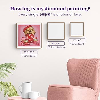 【成】Diamond art Club DIAMOND ART CLUB Doggie Love zestaw do malowania diamentami